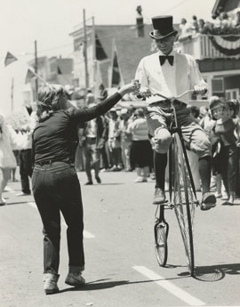 Tony on 4th of July on Penny Farthing-03