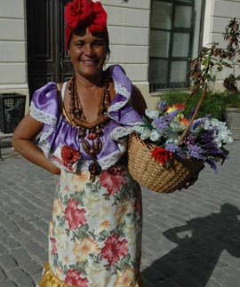 cuban flower lady